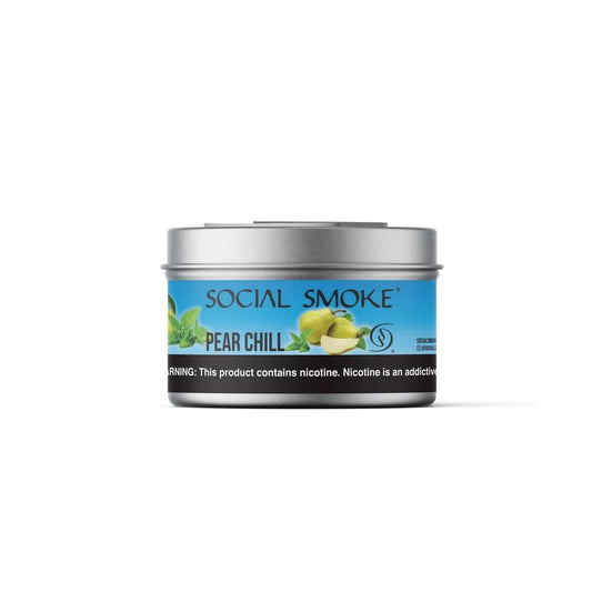 Wasserpfeifentabak Social Smoke Pear Chill 100gr – Saftige Birne mit kühlem Abgang