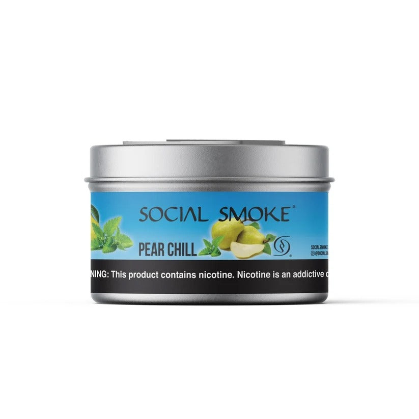 Wasserpfeifentabak Social Smoke Pear Chill 200gr – Saftige Birne mit kühlem Abgang