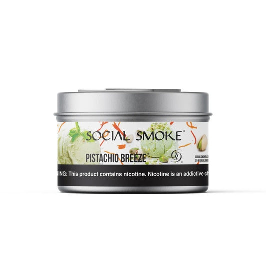 Wasserpfeifentabak Social Smoke Pistachio Breeze 200gr – Pistazie mit frischer Brise