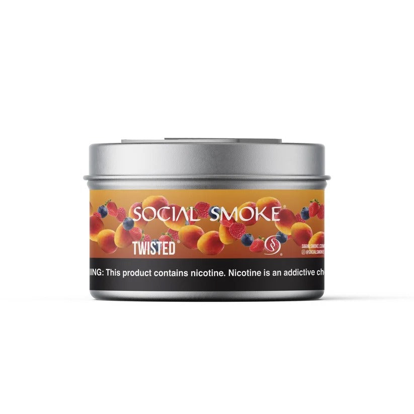Wasserpfeifentabak Social Smoke Twisted 200gr – Fruchtmix mit Zitrus und Beeren