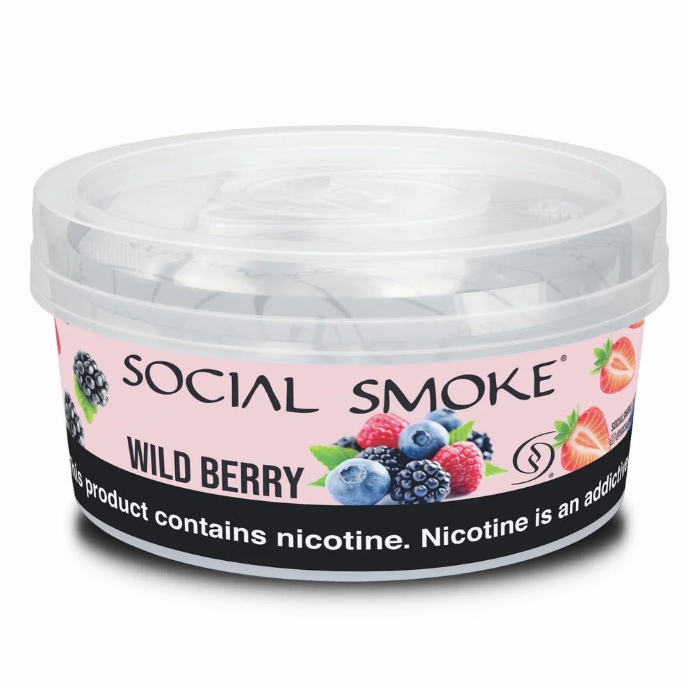 Wasserpfeifentabak Social Smoke Wild Berry 1kg – Waldbeerenmischung, süss und rund
