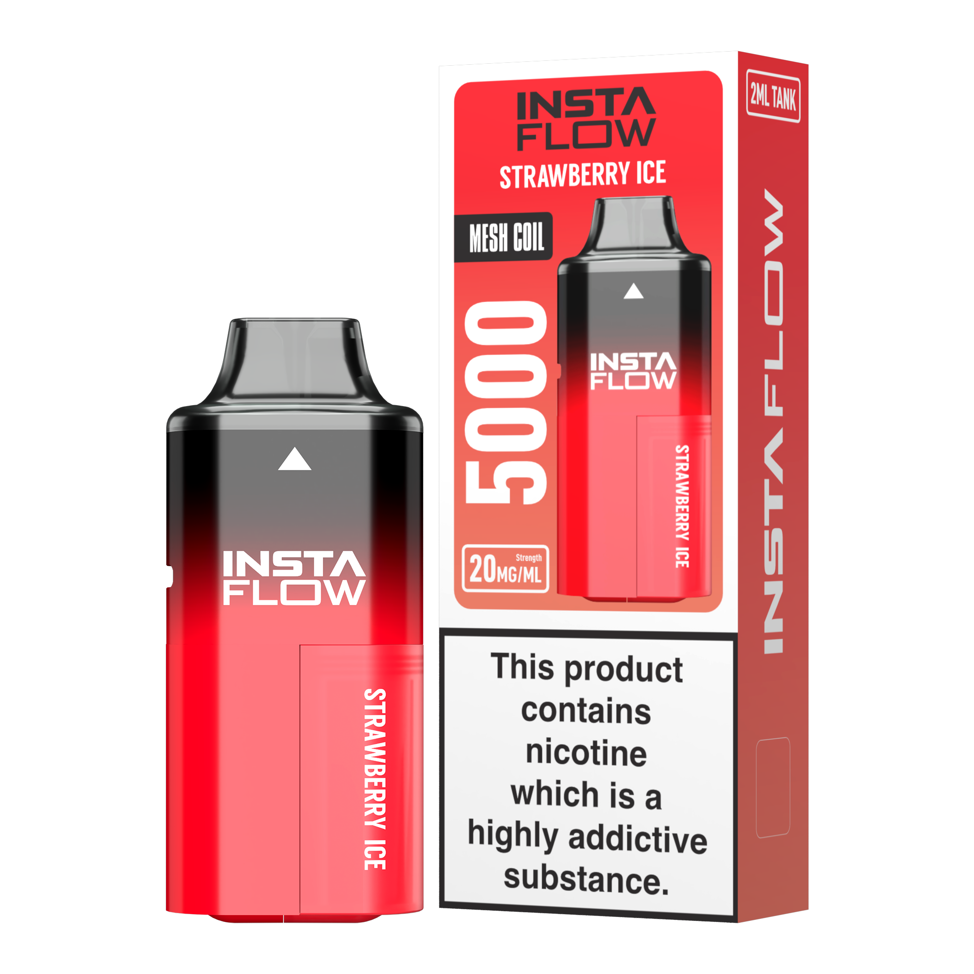 Instaflow 5000 - Strawberry ICE – 20mg Nikotinsalz, 5000 Züge