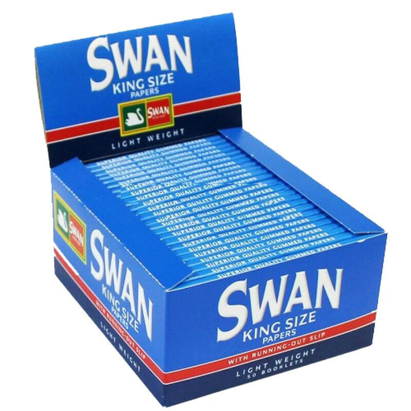Swan KingSize Blue Light Weight Zigarettenpapier 50 x 33 Blatt