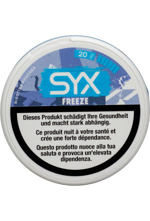 Dose SYX Freeze 20mg – tabakfreie Nikotinbeutel, 20 Beutel