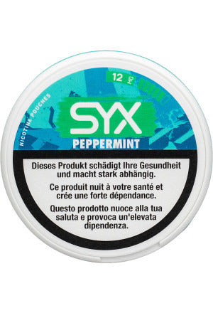 Dose SYX Peppermint 12mg – tabakfreie Nikotinbeutel, 20 Beutel