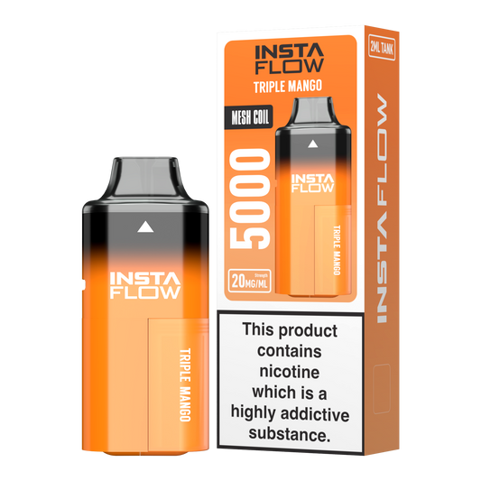 Instaflow 5000 - Triple Mango – 20mg Nikotinsalz, 5000 Züge