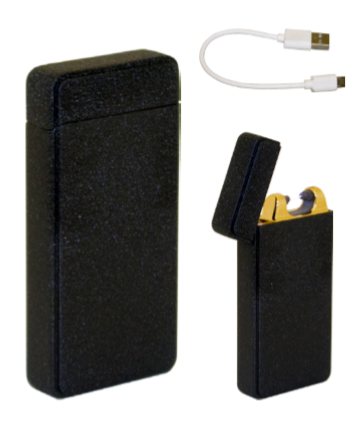 USB Feuerzeug Schwarz – USB Lighter, Wiederaufladbares Feuerzeug