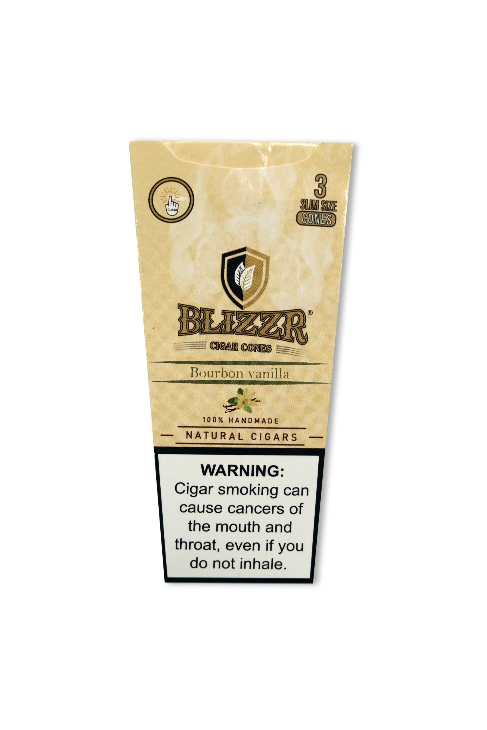 BLIZZR - Vanilla - Natural Leaf Cone - Slim – Blunt, Cones