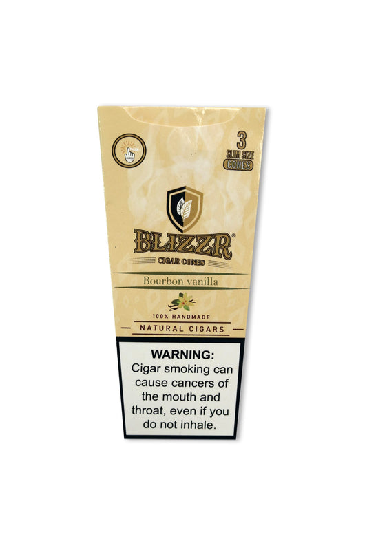 BLIZZR - Vanilla - Natural Leaf Cone - Slim – Blunt, Cones