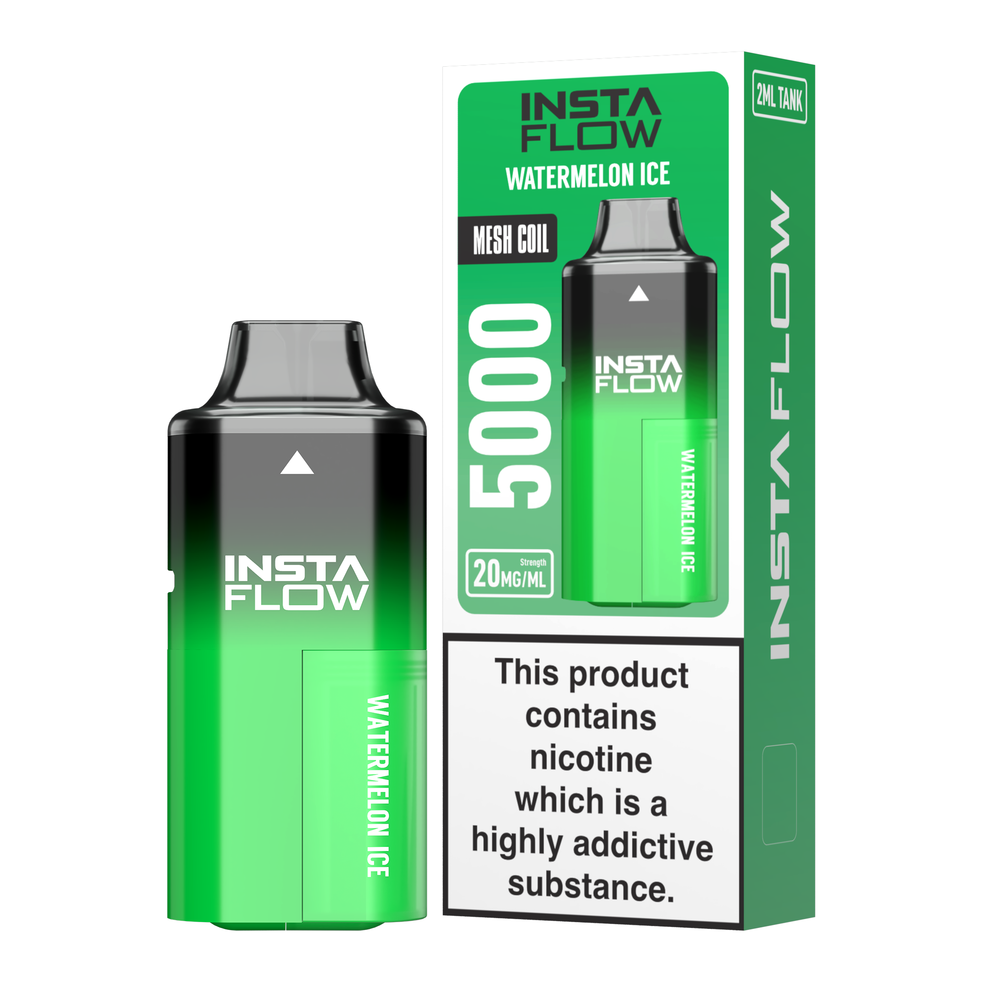 Instaflow 5000 - Watermelon ICE – 20mg Nikotinsalz, 5000 Züge