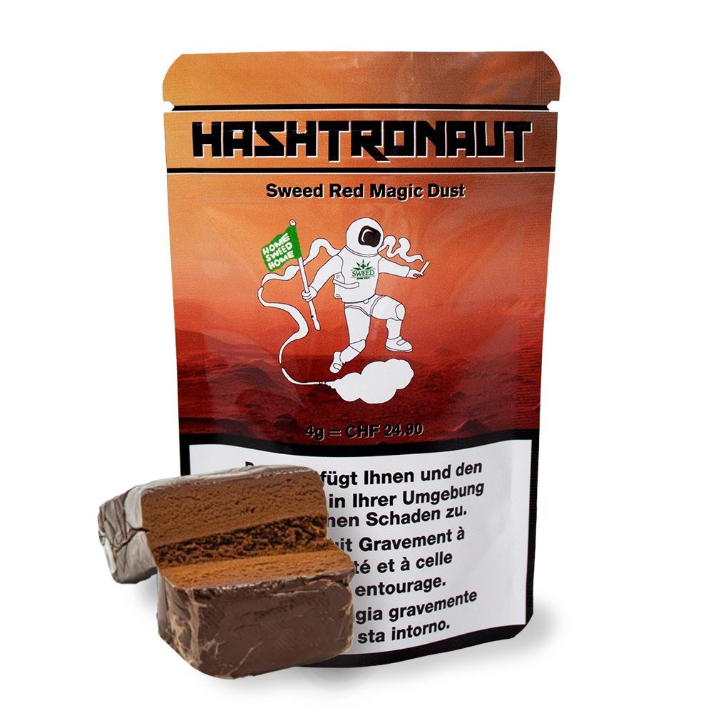 Hashtronaut - Red Magic Dust 4g – 35% CBD Gehalt, CBD Hasch für Kenner