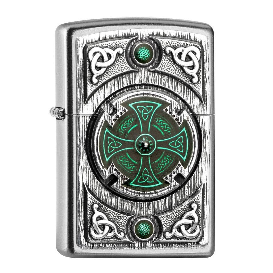 Zippo Celtic Green Cross