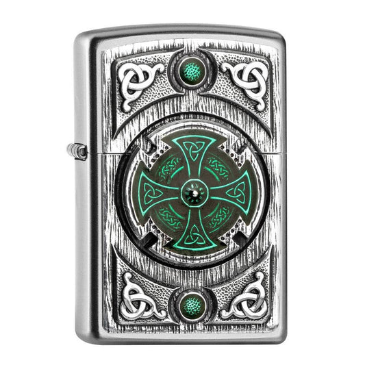 Zippo Celtic Green Cross