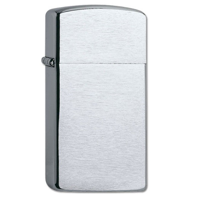 Zippo Chrome Brushed Slim
