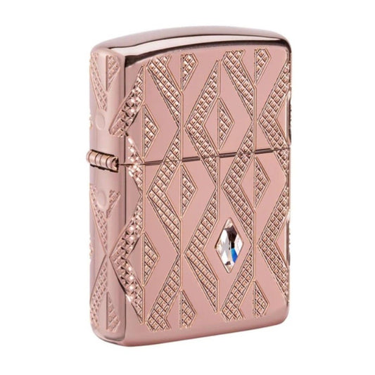 Zippo Geometric Diamond Pattern