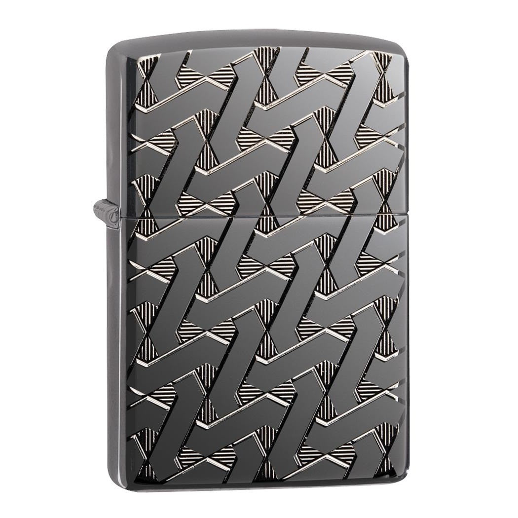 Zippo Geometric Weave Design