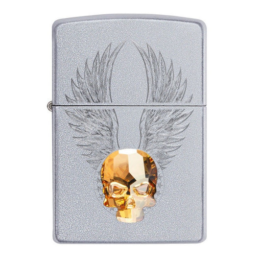 Zippo Gold Skull Design