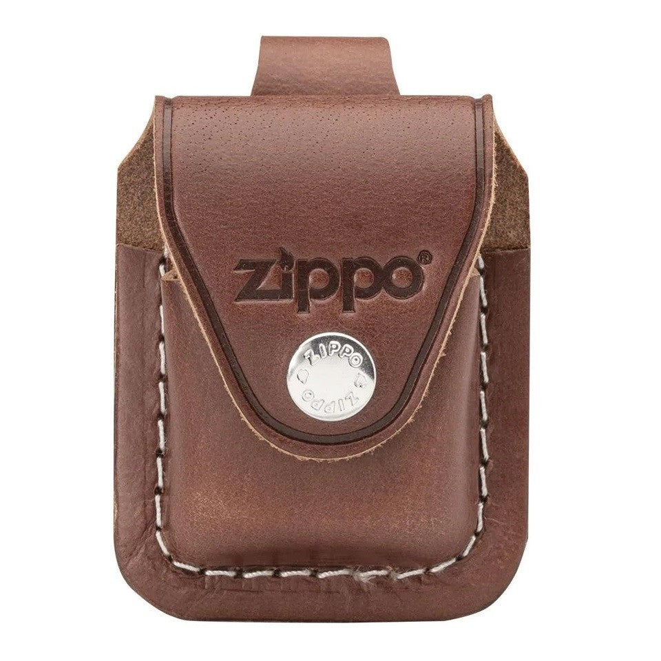 Zippo Ledertasche Braun - Lasche
