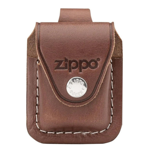 Zippo Ledertasche Braun - Lasche