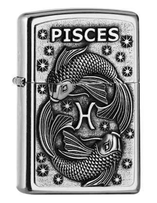 Zippo – Sternzeichen Fisch * Neu *