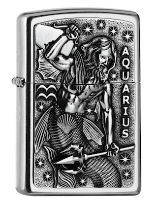 Zippo – Sternzeichen Wassermann * Neu *