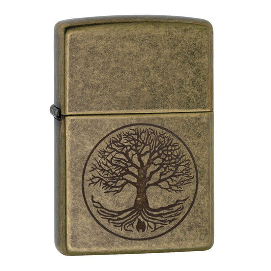 Zippo Tree of Life Antique Brass